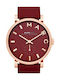 Marc Jacobs Watch with Red Leather Strap MBM1267