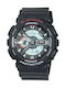 Casio G-Shock Analog/Digital Watch Chronograph Battery with Black Rubber Strap