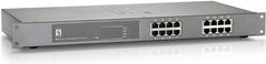 Level One GEP-1622 Unmanaged L2 PoE+ Switch with 16 Gigabit (1Gbps) Ethernet Ports