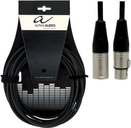Alpha Audio 190.555 XLR male to XLR female 9m Cable (190.555)