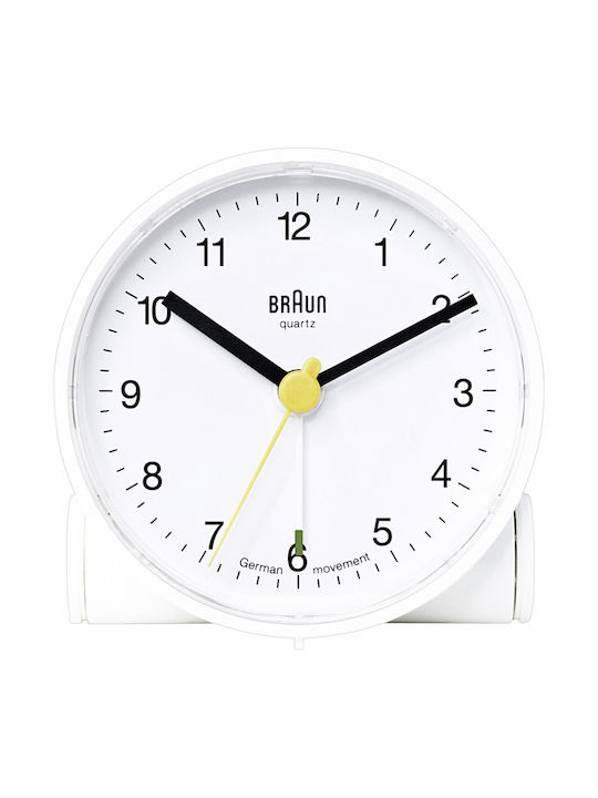 Braun Tabletop Clock with Alarm BNC001WH