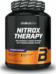 Biotech USA Nitrox Therapy Pre-workout Drink Powder with Amino Energy Blend 680gr Piersică