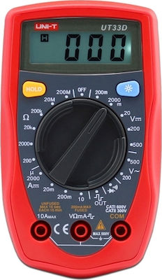 Uni-T UT-33D Digital Multimeter with Buzzer with AC / DC / Resistance Measurement