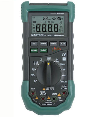 Mastech MS8229 Digital Multimeter with Measurement AC / DC / Resistor / Capacity / Temperature MS8229