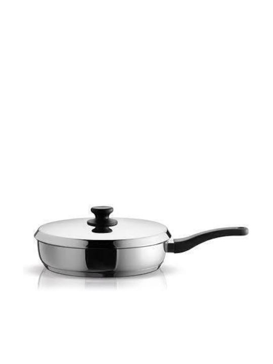 Pyramis Classic Pan with Cap made of Stainless Steel 28cm