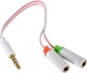 Sandberg Converter 3.5mm male to 3.5mm 2x female White 1pcs 508-59
