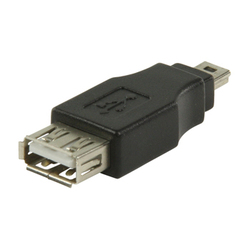 Valueline VLCP 60902 B mini USB male σε USB-A female