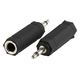 Valueline AC-004 Конвертор 3.5mm мъжки към 6.3mm женски Черен 1бр