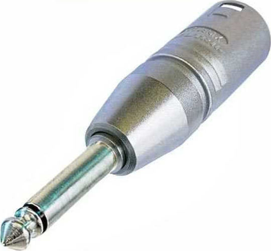 Neutrik NA2MP Конвертор 6.3mm мъжки към XLR мъжки Сребрист 1бр