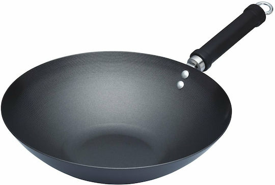 Kitchen Craft Wok made of Carbon Steel with Non-Stick Coating 30cm