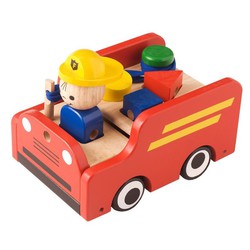Nic Toys Schiebespielzeug συρομενο ξυλινο αυτοκινιτο με σχηματα