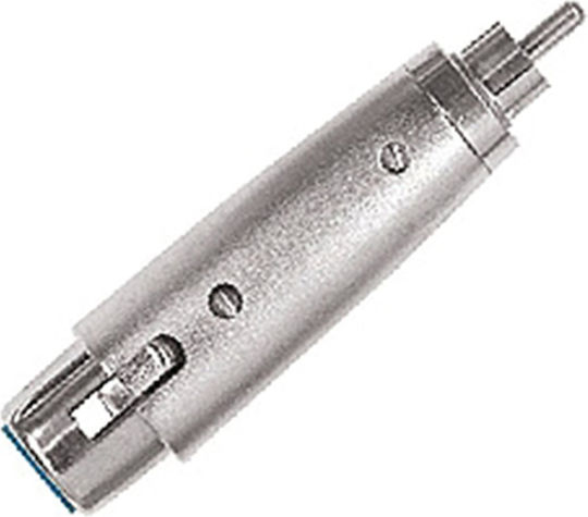 Proel AT510 Converter RCA male to XLR female Silver 1pcs