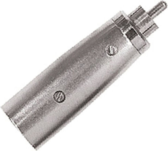 Proel AT530 Μετατροπέας RCA male σε XLR male Ασημί 1τμχ