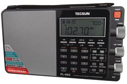 Tecsun PL-880 Φορητό Επαναφορτιζόμενο Μαύρο