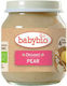 Babybio Fruit puree Pear with Flavor Pear 130gr for 4+ Months