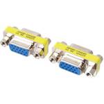 Valueline GCHD-FF15P Converter VGA female to VGA female Yellow