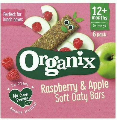 Organix Soft Oaty Bars με Γεύση Μήλο-Βατόμουρο Χωρίς Ζάχαρη 180gr για 12+ μηνών