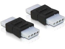 DeLock Adaptor Molex femelă cu 4 pini - Molex femelă cu 4 pini Negru (65045)