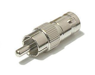 Ultimax V8202 Konverter RCA männlich zu BNC weiblich Silber