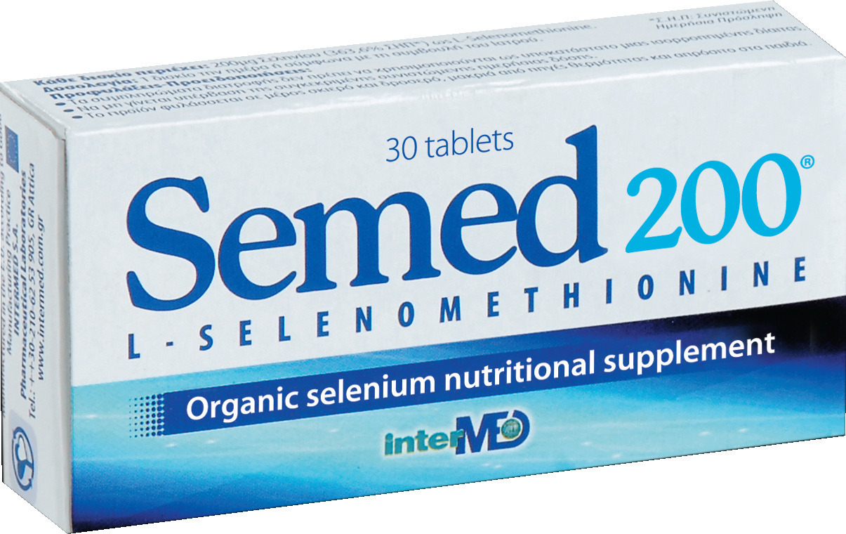 Intermed Semed 200mg Οργανικό Σελήνιο 30 ταμπλέτες