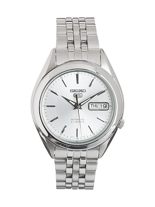 Seiko 5 Herrenuhren 18mm Automatisch mit Silber...