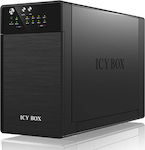 Icy Box Θήκη για 2 Σκληρούς Δίσκους 3.5" SATA III με σύνδεση USB 3.0 / eSATA