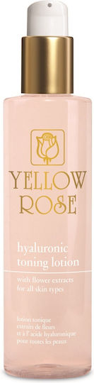 Yellow Rose Lotion Hyaluronic Toning Lotion With Flower Lotion Τόνωσης Προσώπου με Υαλουρονικό Οξύ για Όλους τους Τύπους 200ml