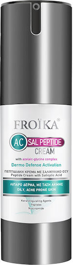 AC Sal Peptide Cream 24ωρη Ρυθμιστική Κρέμα Προσώπου κατά των Ατελειών & της Ακμής με Πανθενόλη & Πεπτίδια 30ml
