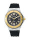 Q&Q Watch with Black Rubber Strap DA37J505