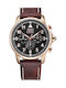 Cerruti Men's Watch 41mm Chronograph Battery with Brown Leather Strap