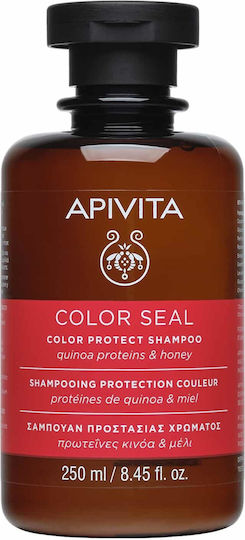 Apivita Color Seal Sampon Reconstrucție/Hrană și Hidratare pentru Păr Vopsit 250ml