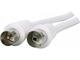 Jager Antenna Cable Coax male - Coax female White 1.5m (0824.012) 1pcs