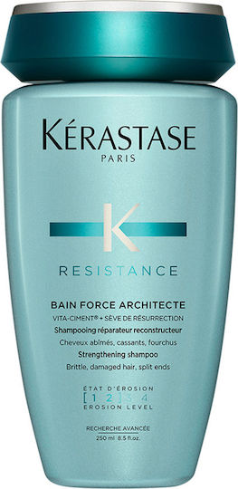 Kérastase Resistance Bain Force Architecte Σαμπουάν Αναδόμησης/Θρέψης & Όγκου για Ταλαιπωρημένα Μαλλιά 250ml