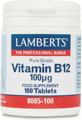 Lamberts Vitamin B12 Vitamin 100mcg 100 Registerkarten