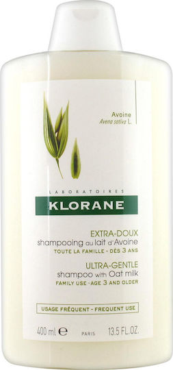 Klorane Oat Milk Sampon Hidratare Pentru Toate Tipurile de Păr 400ml