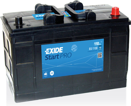 Exide Μπαταρία Φορτηγού Professional με Χωρητικότητα 110Ah και CCA 1100A