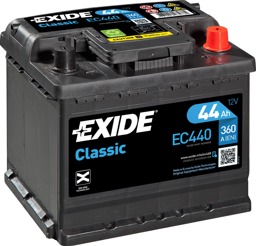 Exide Boat / Car Battery with 44Ah Capacity and 360A CCA