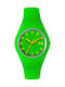 Ice Watch with Green Rubber Strap