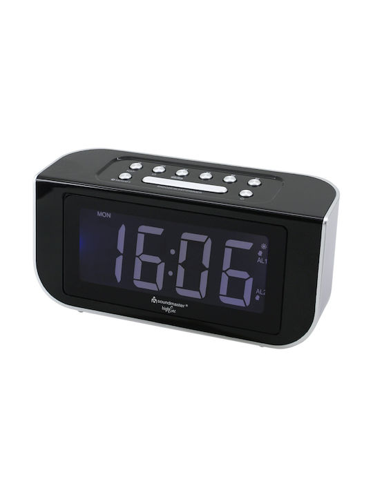 Soundmaster Tabletop Digital Clock with Alarm & Radio FUR 4005