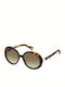 Max Mara Women's Sunglasses with Brown Tartaruga Plastic Frame MM Hinge NSO/CC