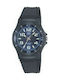 Q&Q Watch Battery with Blue Rubber Strap VP60J005