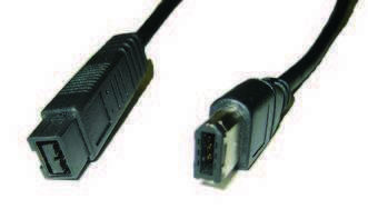 Firewire Cable 9-pin male - 6-pin female 2m