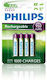 Philips Επαναφορτιζόμενες Μπαταρίες AAA Ni-MH 950mAh 1.2V 4τμχ