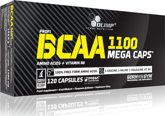 Olimp Sport Nutrition BCAA 1100 Mega Caps 120 Kapseln Ungesüßt