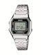 Casio Digital Women's Watch with Silver Metal Bracelet