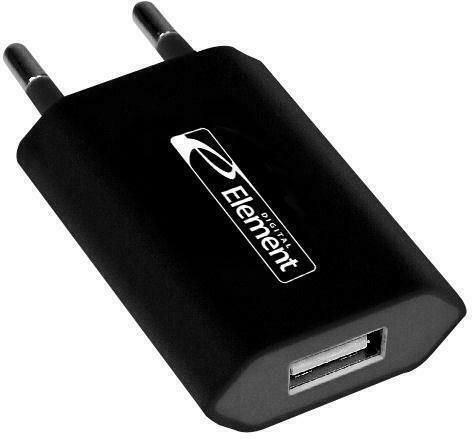 Element Зарядно без кабел с USB-A порт Черен (CH-10)