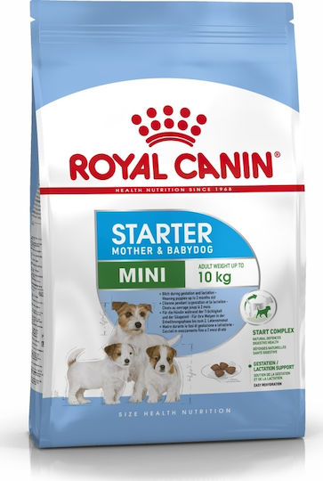 Royal Canin Starter Mother & Babydog Mini 8.5kg Dry Food Gluten-Free for Small Breed Puppies with Poultry and Rice