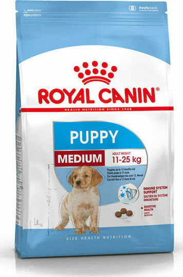 Royal Canin Puppy Medium 4kg Dry Food for Medium Breed Puppies with Poultry
