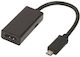 Valueline VLMP 39001 B0.20 Μετατροπέας MHL male σε USB-B / micro USB female 1τμχ