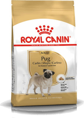 Royal Canin Adult Pug 3kg Hrană Uscată pentru Câini Adulți de Rase Mici cu Porumb, Păsări de curte și Orez